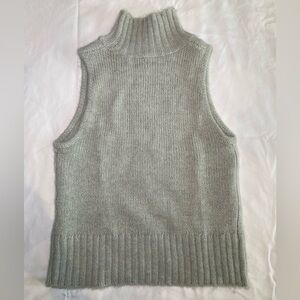 Zara Alpaca Blend Turtleneck Sweater Vest